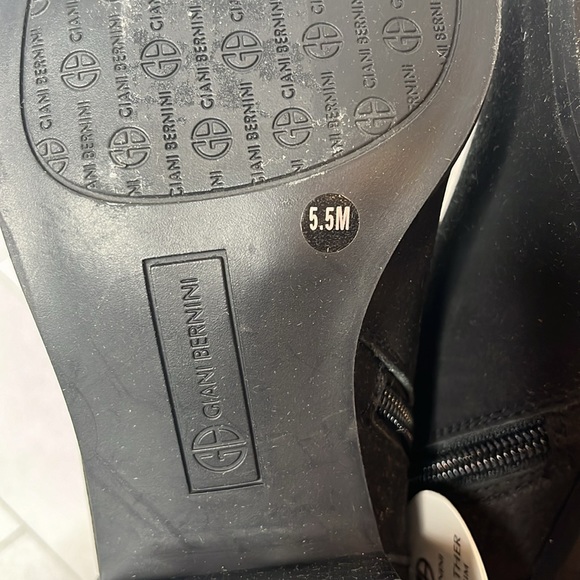 NWT Giani Bernini Womens Black Putneyy Leather Ankle Boot Shoe Size 5.5M - Picture 9 of 11